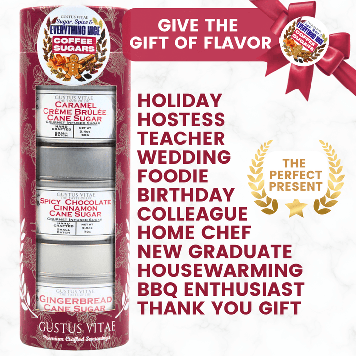 Coffee Sugars: Sugar, Spice & Everything Nice | Gift Pack Set of 3