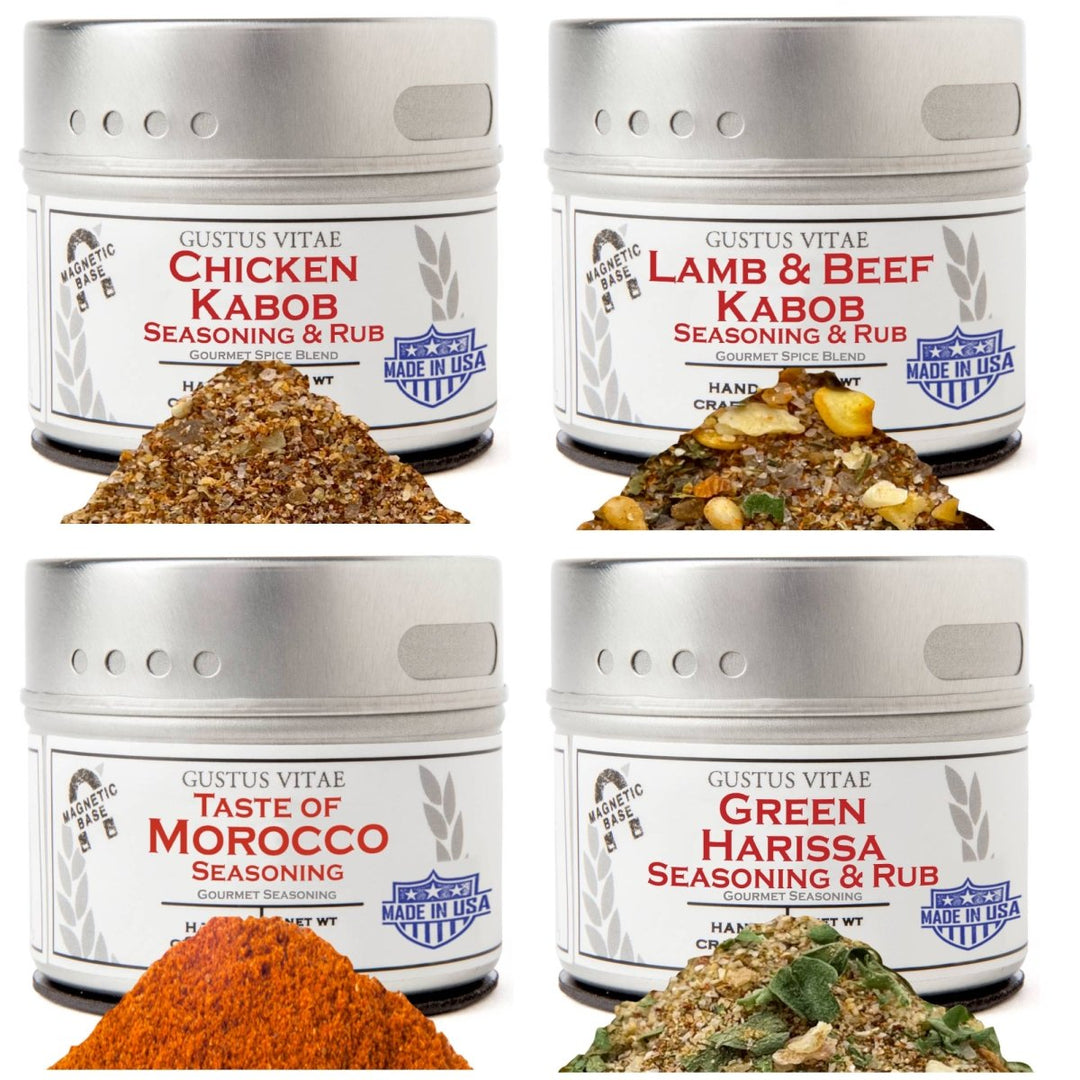 Complete Kabob Collection | 4 Tins | Gustus Vitae - BBQRubs.com