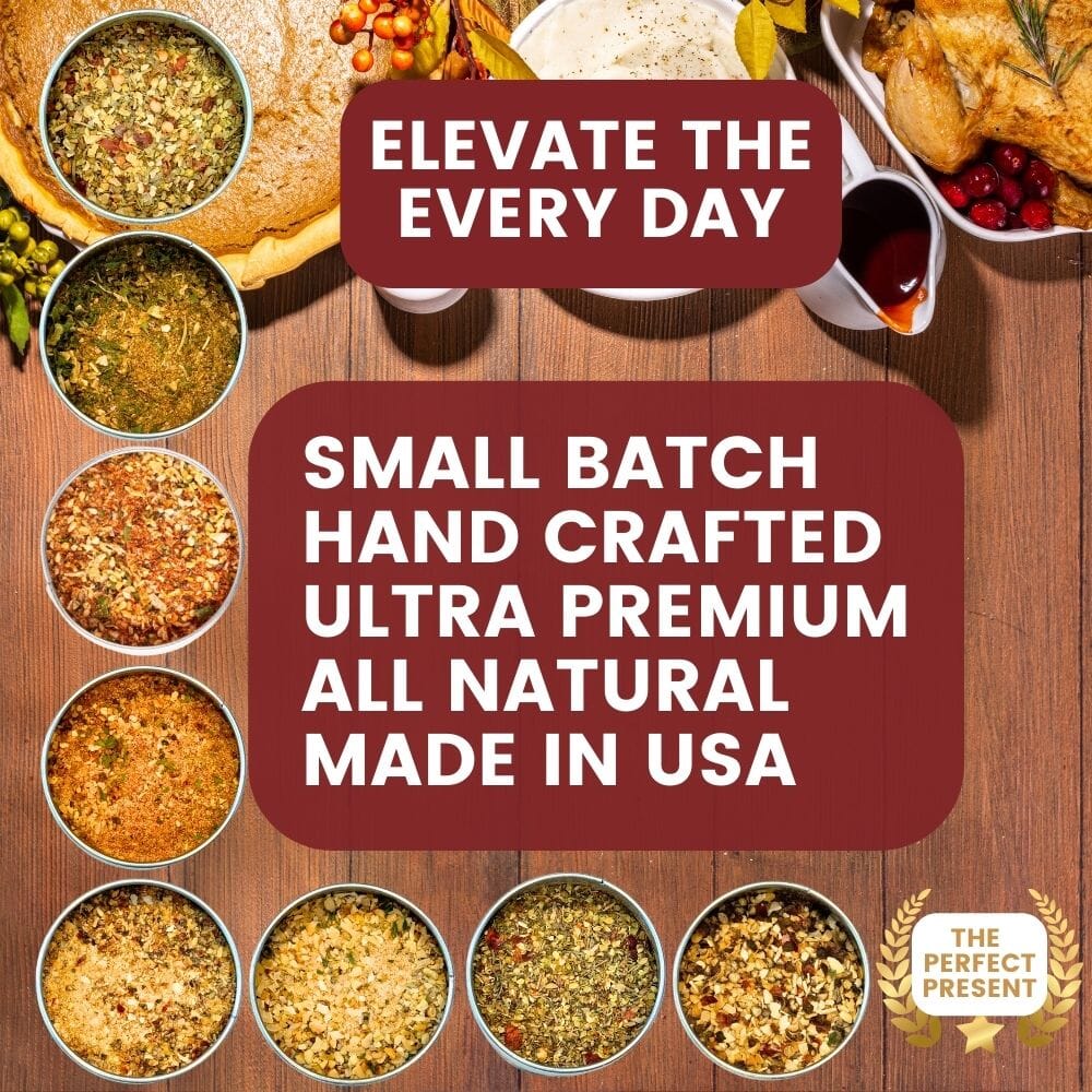 Complete Kitchen Seasonings Kit | Gourmet Everything Collection | Set of 8 XL Tins