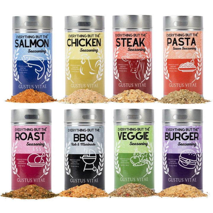 Complete Kitchen Seasonings Kit | Gourmet Everything Collection | Set of 8 XL Tins - BBQRubs.com