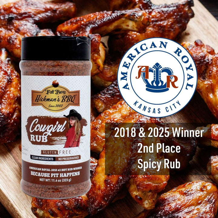 Cowgirl Gluten Free Natural Keto Friendly BBQ Rub 11.4 oz - BBQRubs.com