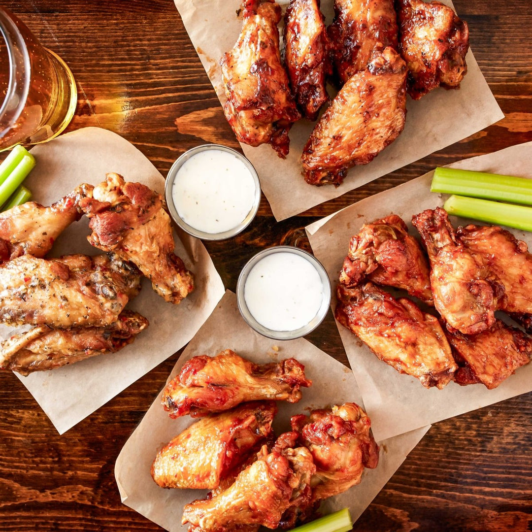 Crispy Chicken Wings – 25pc Bundle with Choice of Signature Sauce - BBQRubs.com