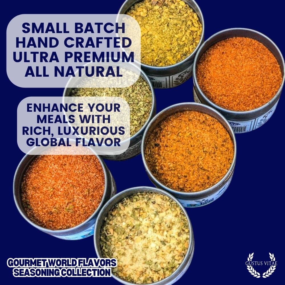 Cuisines of the World Gourmet Seasonings Collection - 6 Tins - BBQRubs.com