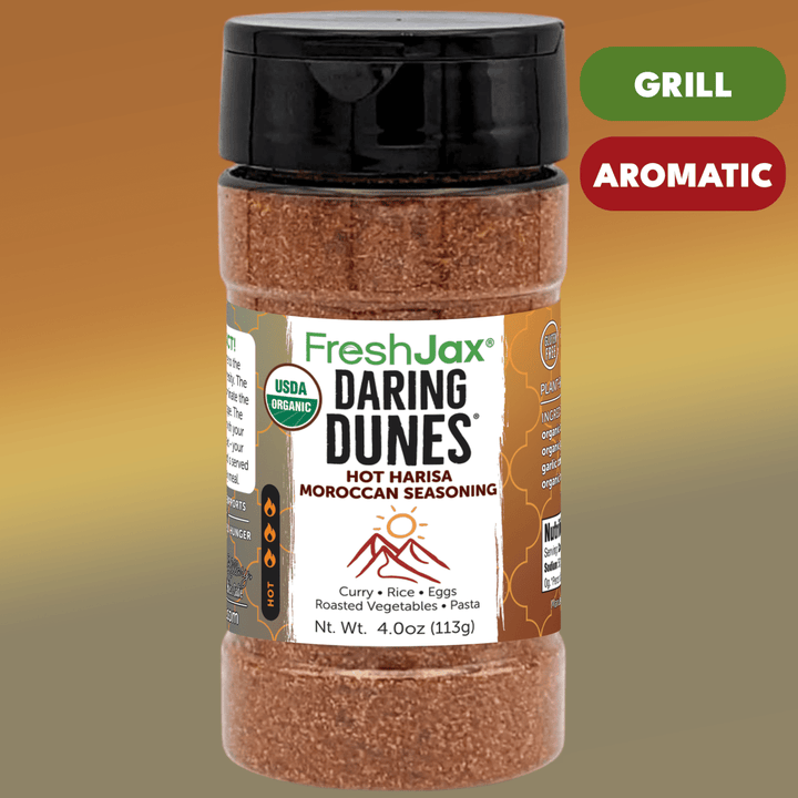 Daring Dunes® Spicy Harissa Seasoning – Low Sodium North African Heat - BBQRubs.com