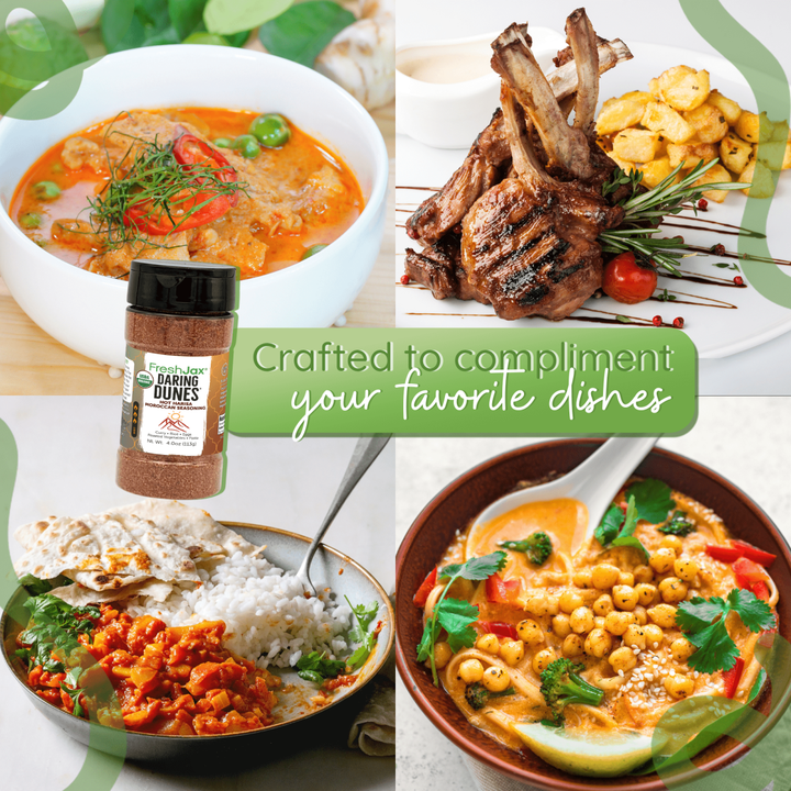 Daring Dunes® Spicy Harissa Seasoning – Low Sodium North African Heat - BBQRubs.com