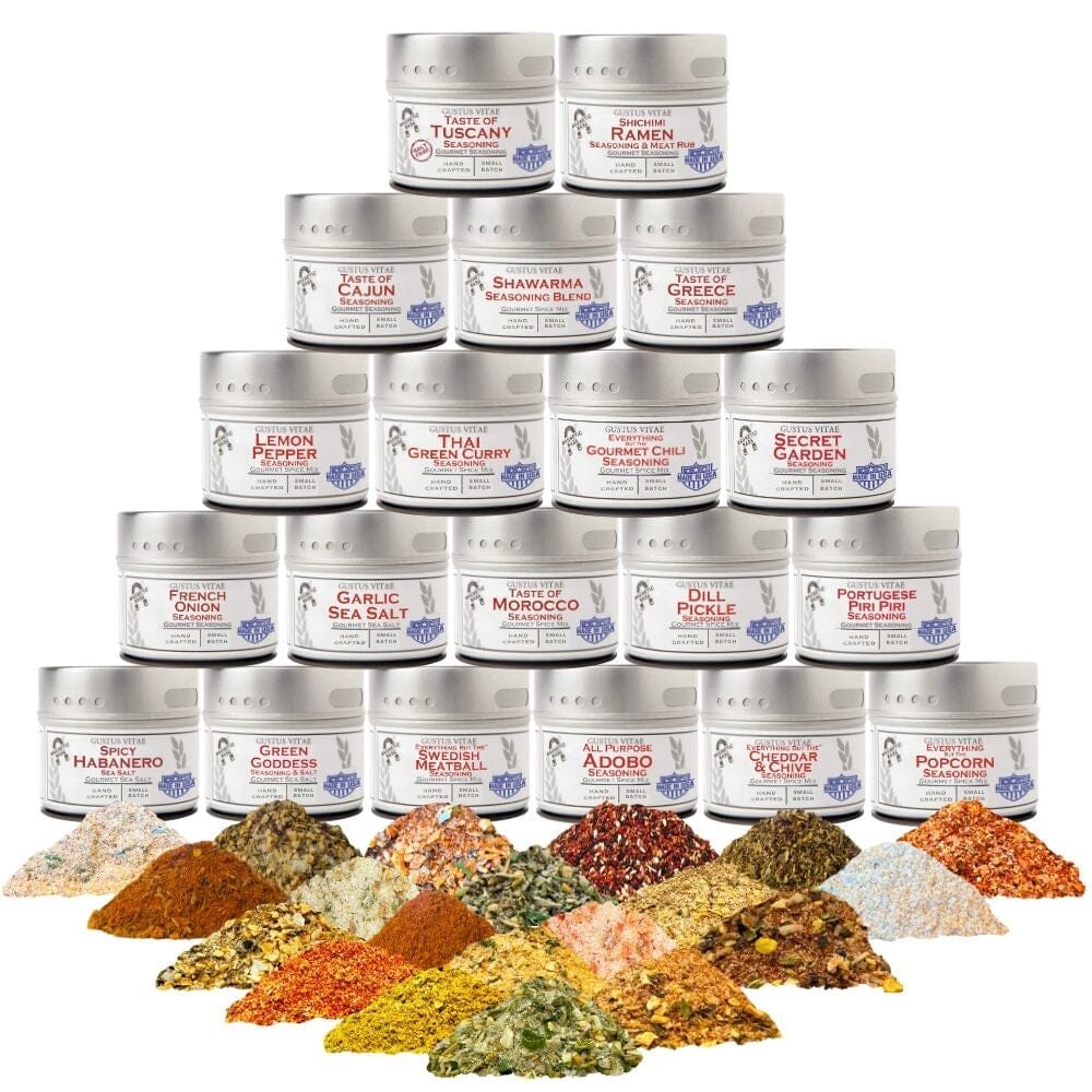 Deluxe Meal Maker Seasonings | Transform Simple Plates into Signature Dishes | Set of 20
