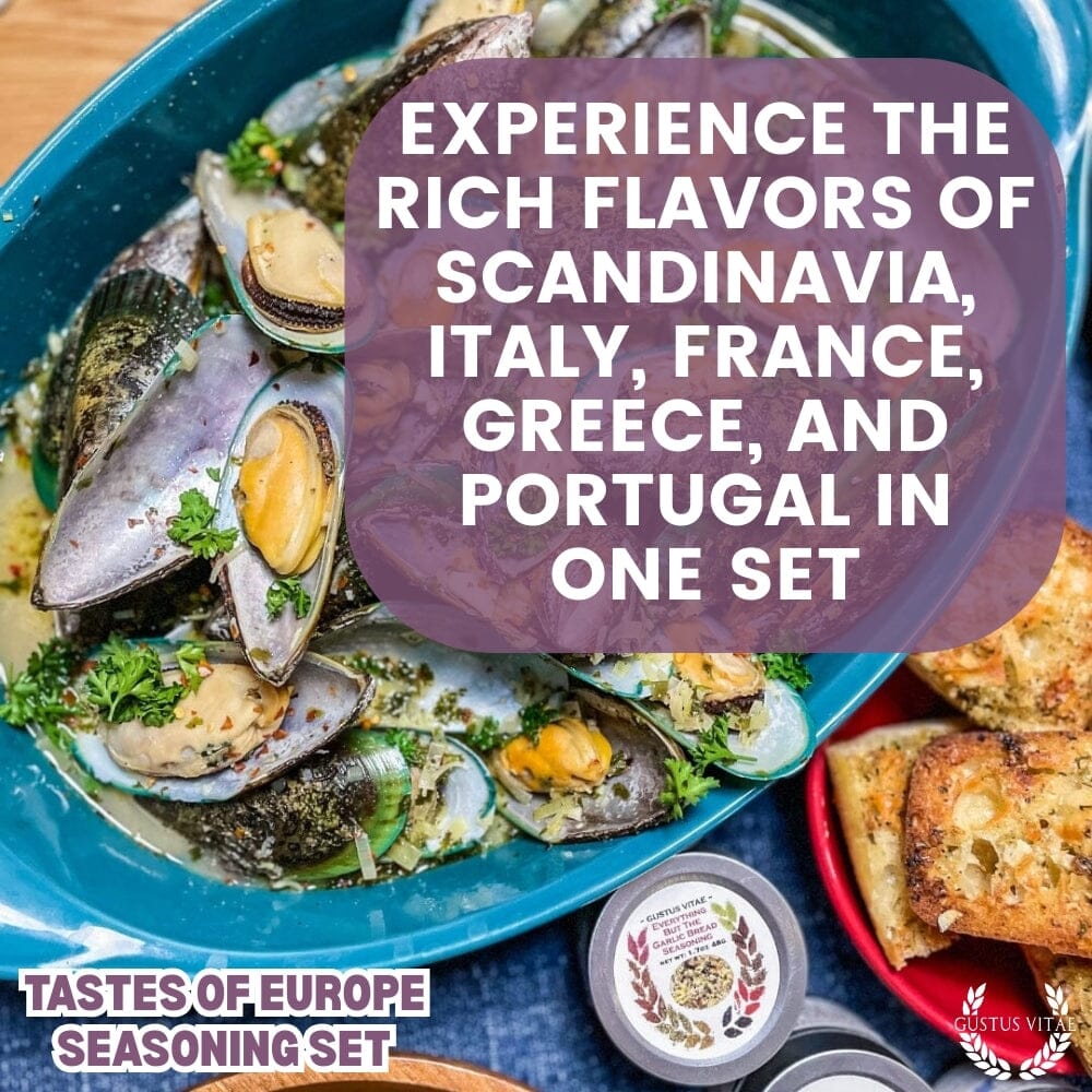 European Seasonings Gift Set - Tastes of Europe - Artisanal Spice Blends Six Pack - BBQRubs.com