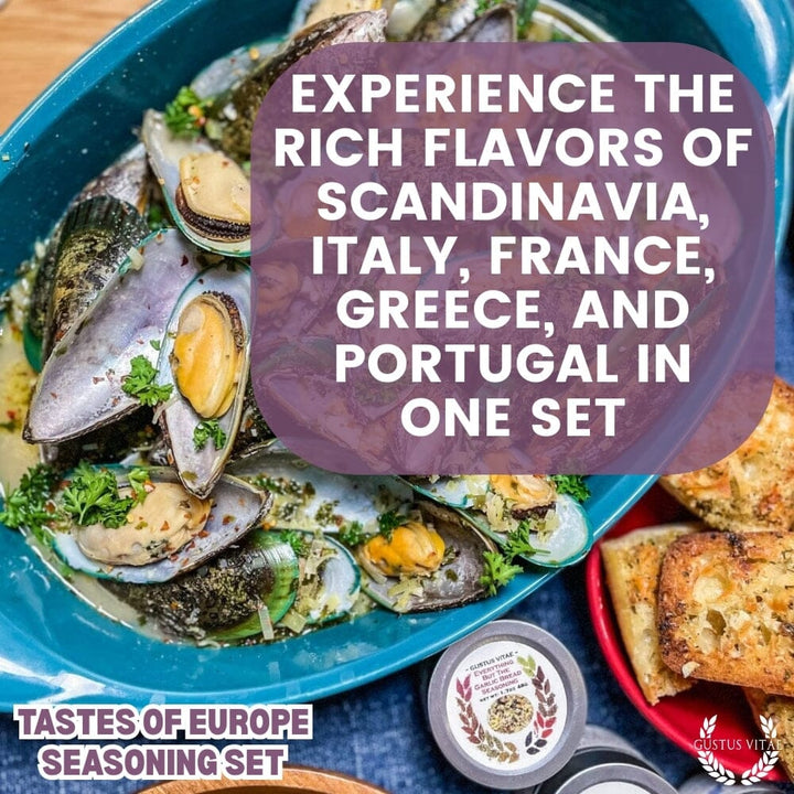 European Seasonings Gift Set - Tastes of Europe - Artisanal Spice Blends Six Pack - BBQRubs.com