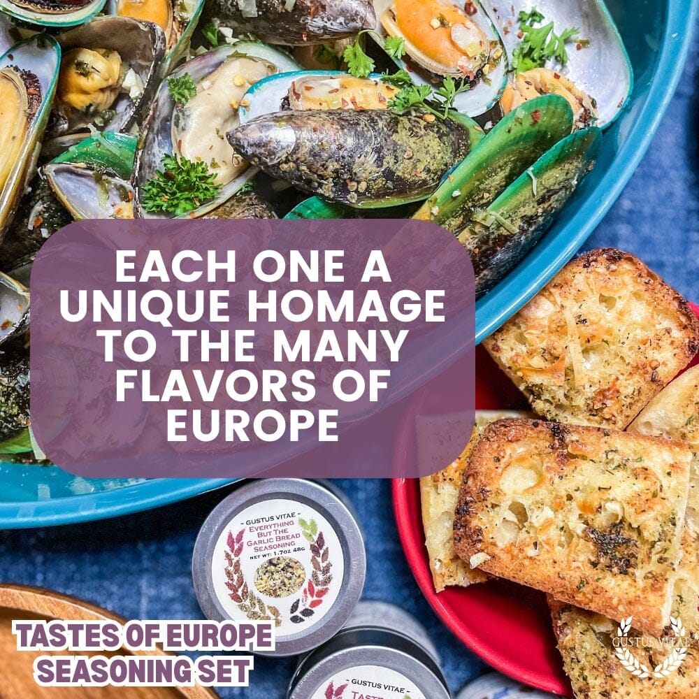 European Seasonings Gift Set - Tastes of Europe - Artisanal Spice Blends Six Pack - BBQRubs.com