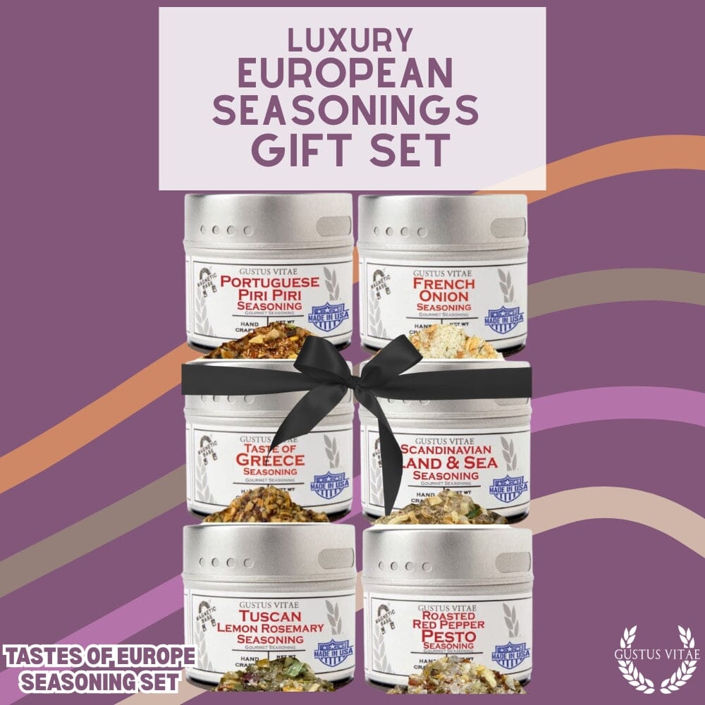 European Seasonings Gift Set - Tastes of Europe - Artisanal Spice Blends Six Pack - BBQRubs.com