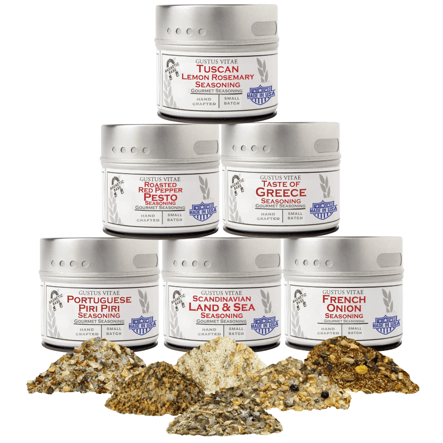 European Seasonings Gift Set - Tastes of Europe - Artisanal Spice Blends Six Pack - BBQRubs.com