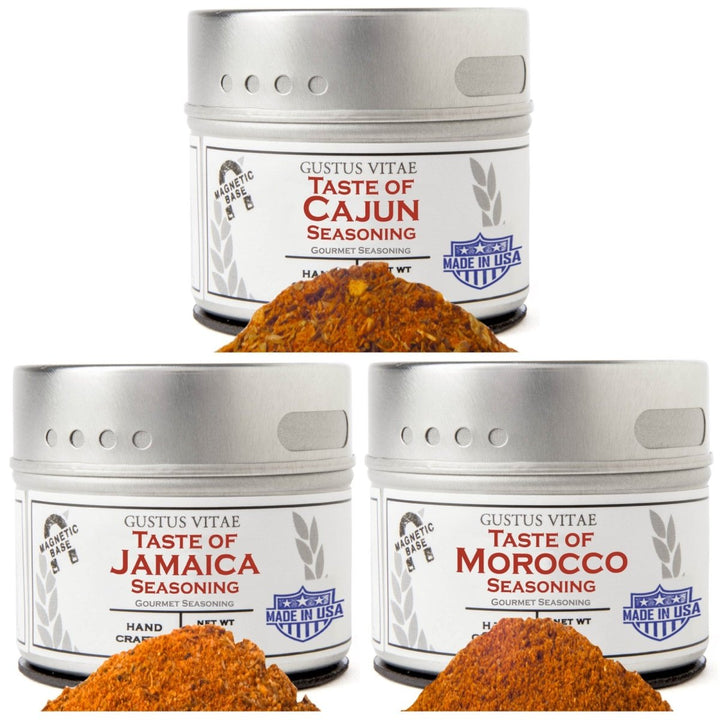 Fiery Flavors Gourmet Seasoning and Rub Collection - 3 Tins - BBQRubs.com