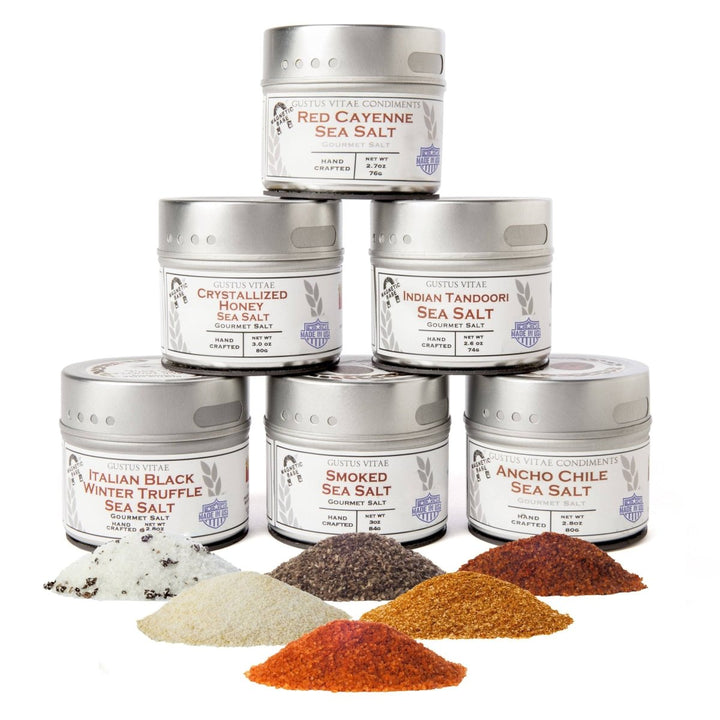 Finishing Sea Salts Collection - 6 Tins - BBQRubs.com