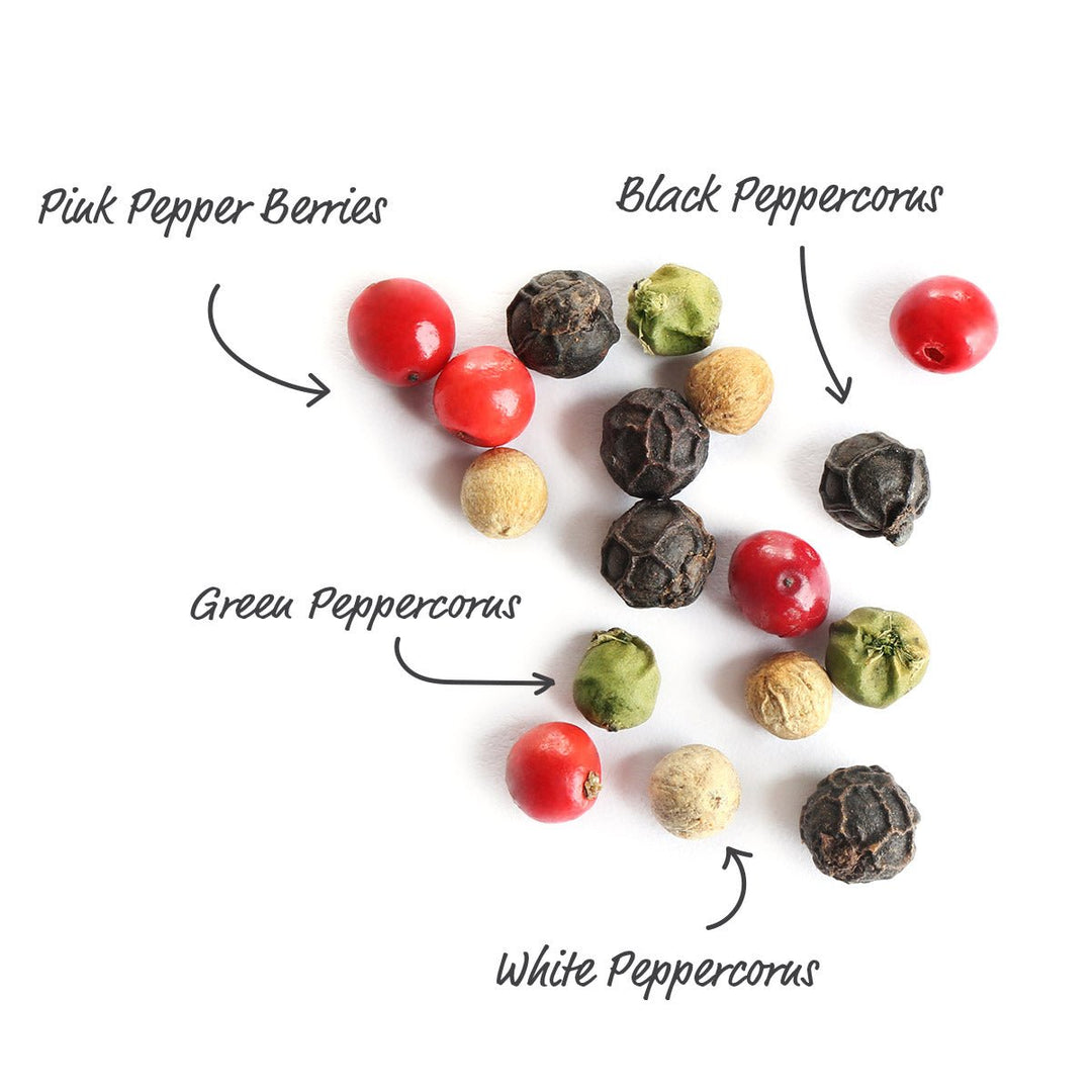 Four Pepper Blend with Grinder-3 Pack - BBQRubs.com