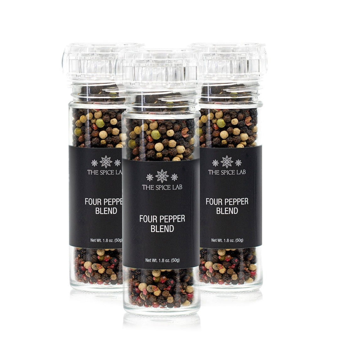 Four Pepper Blend with Grinder-3 Pack - BBQRubs.com