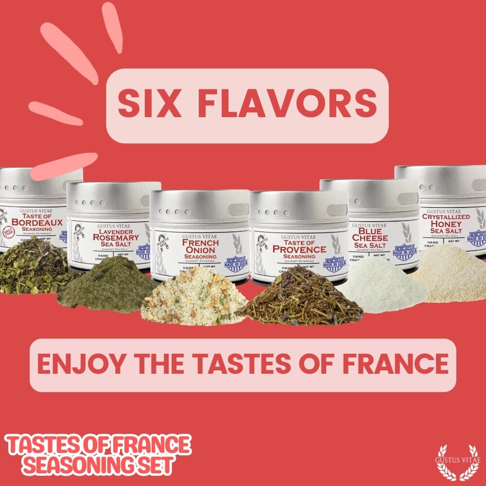 French Seasoning Gift Set - Tastes of France - Artisanal Spice Blends Six Pack - BBQRubs.com