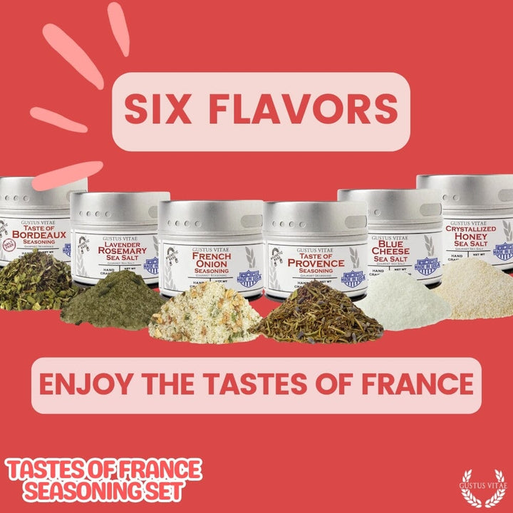 French Seasoning Gift Set - Tastes of France - Artisanal Spice Blends Six Pack - BBQRubs.com