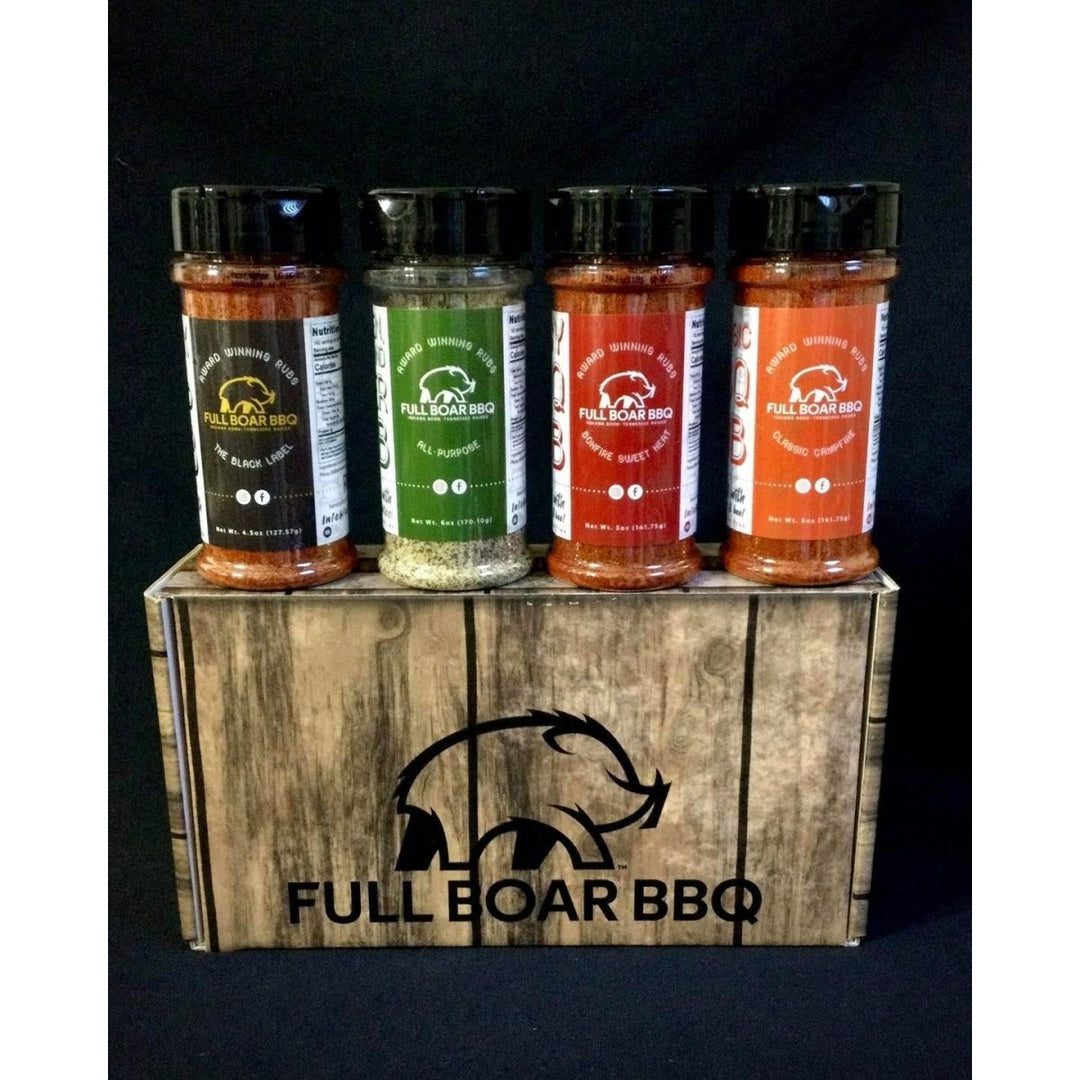 Full Boar Award Winning BBQ Rub Gift Set - BBQRubs.com