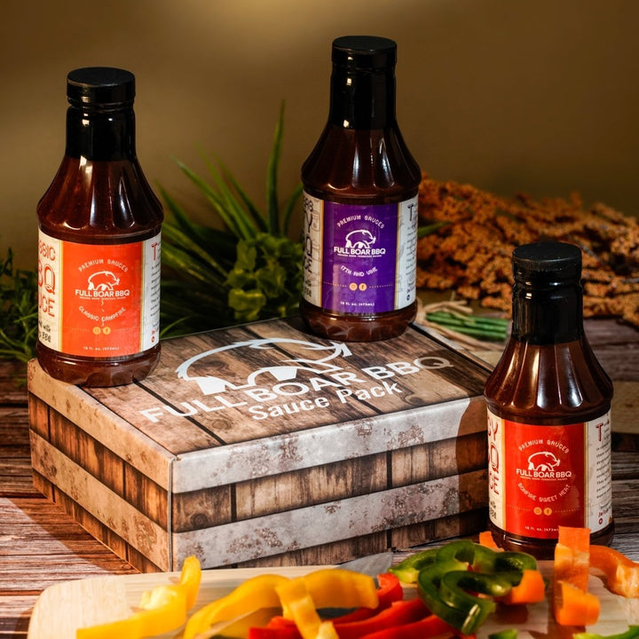 Full Boar Award Winning BBQ Sauce Gift Set - BBQRubs.com