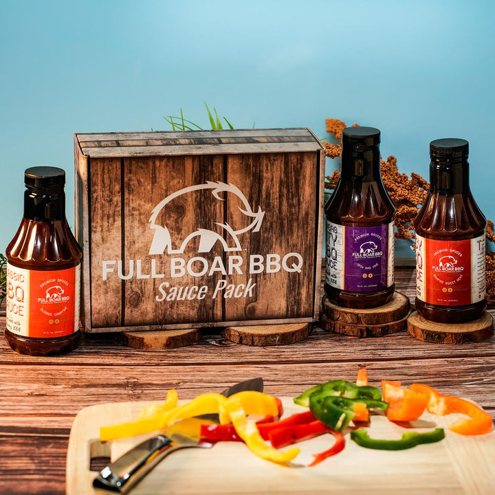 Full Boar Award Winning BBQ Sauce Gift Set - BBQRubs.com