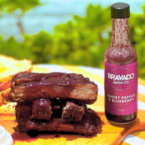 GHOST PEPPER & BLUEBERRY HOT SAUCE - BBQRubs.com