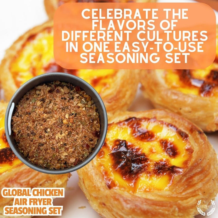 Global Chicken Air Fryer Seasoning Set - Artisanal Spice Blends Six Pack - BBQRubs.com