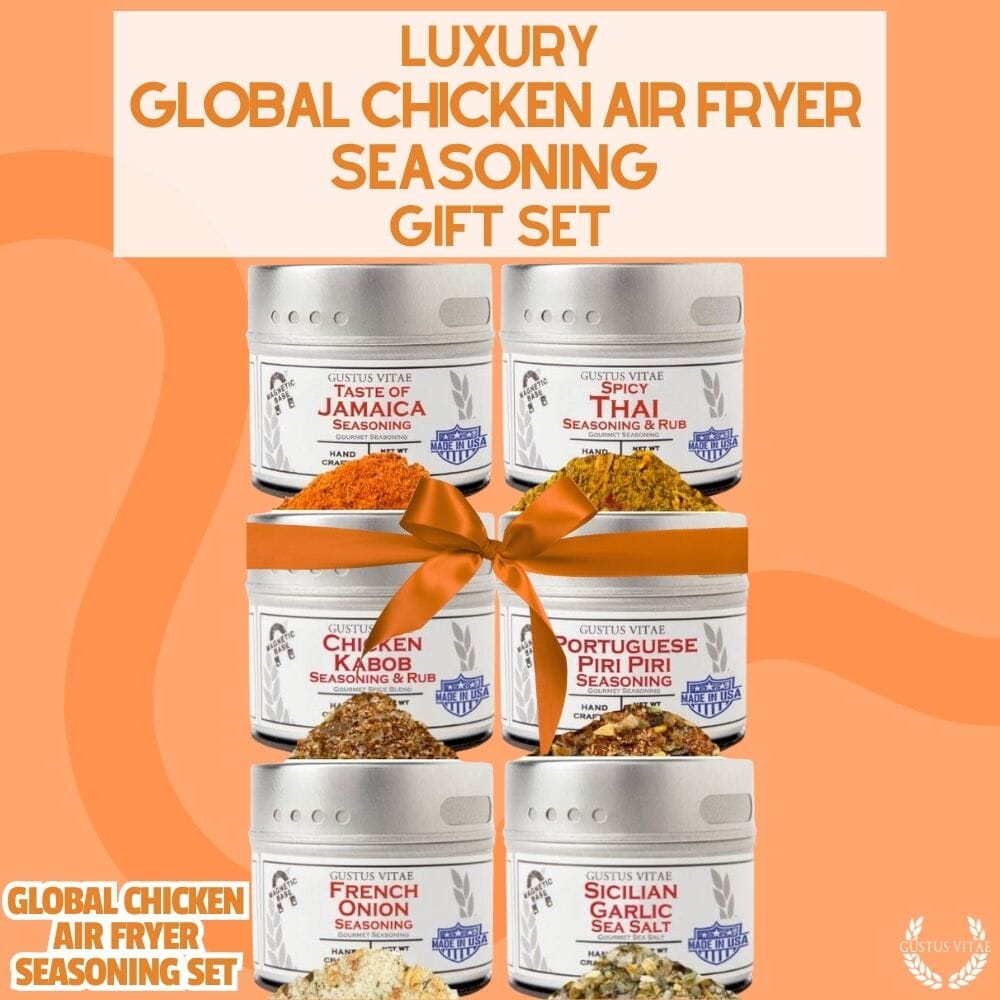 Global Chicken Air Fryer Seasoning Set - Artisanal Spice Blends Six Pack - BBQRubs.com