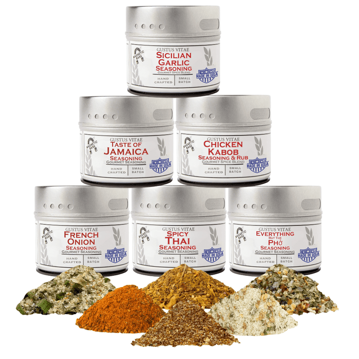 Global Chicken Air Fryer Seasoning Set - Artisanal Spice Blends Six Pack - BBQRubs.com