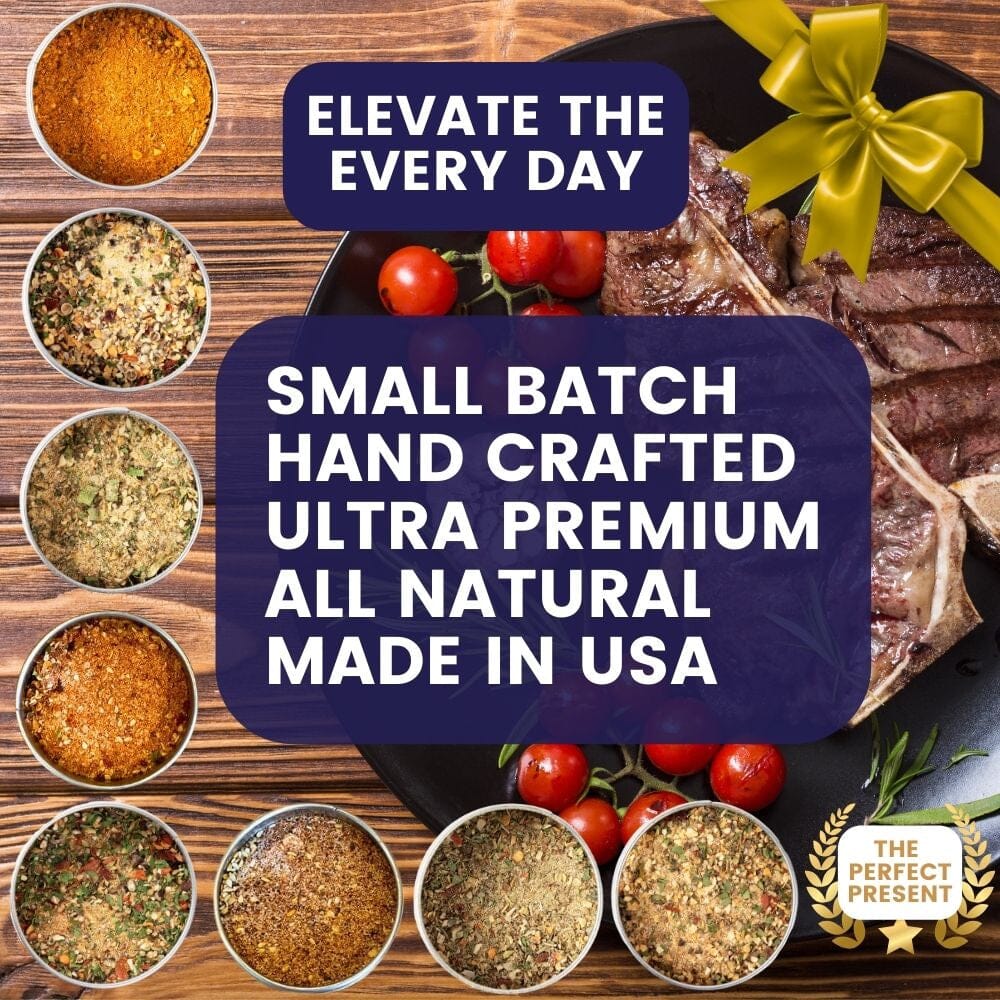 Global Gourmet Bougie BBQ Seasonings | Set of 8 XL Tins