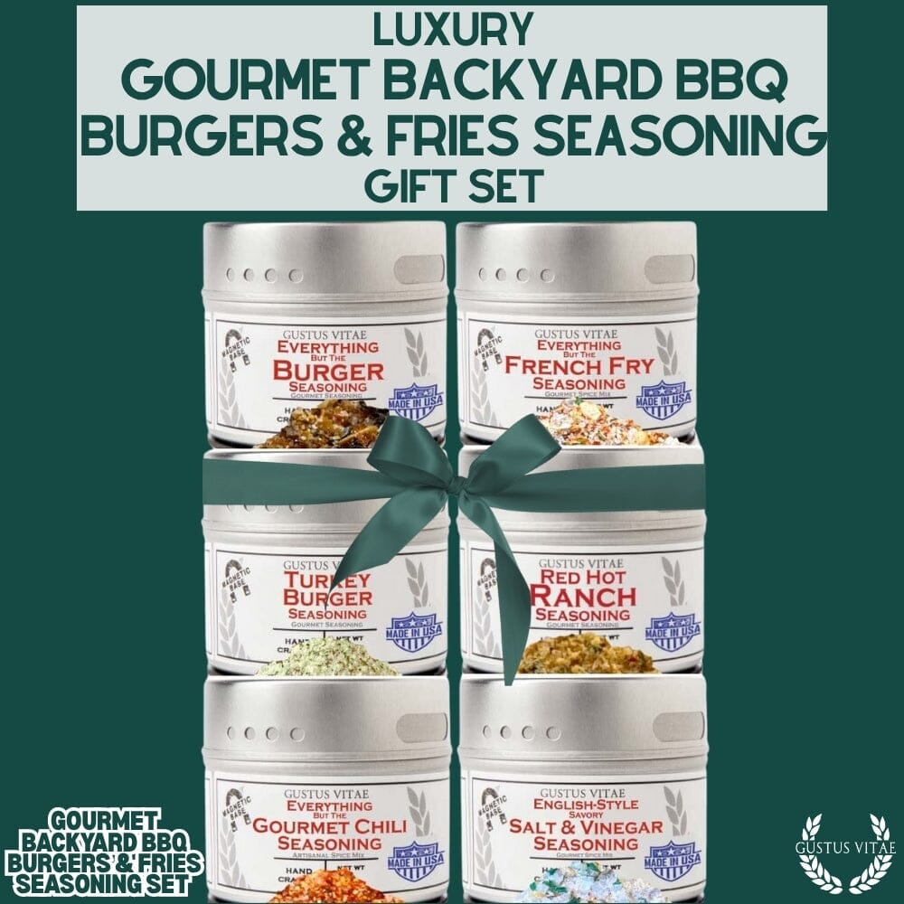 Gourmet Backyard BBQ Burgers & Fries Seasoning Set - Six Pack - BBQRubs.com