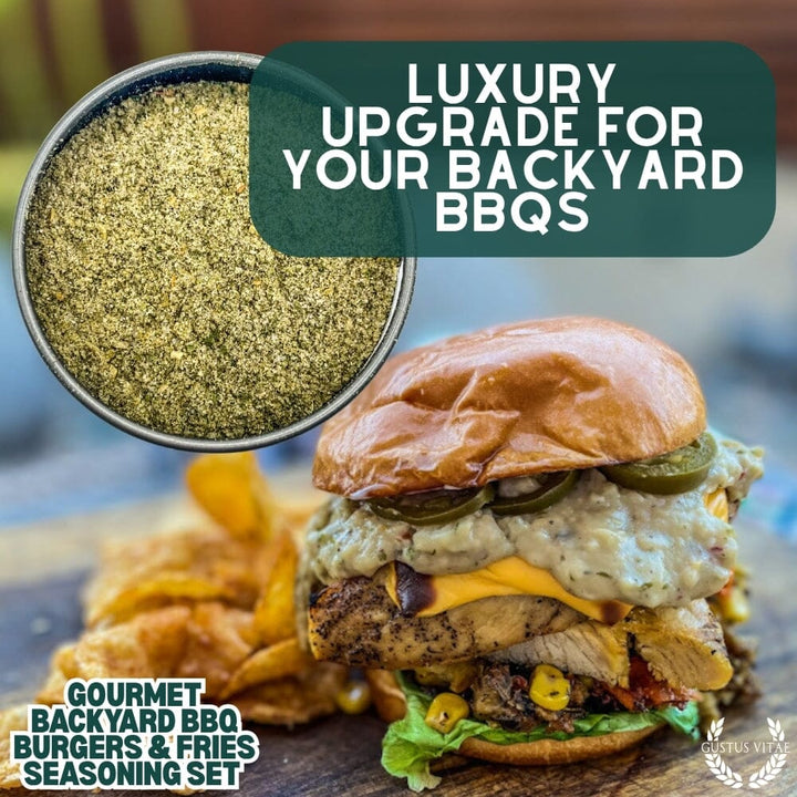 Gourmet Backyard BBQ Burgers & Fries Seasoning Set - Six Pack - BBQRubs.com
