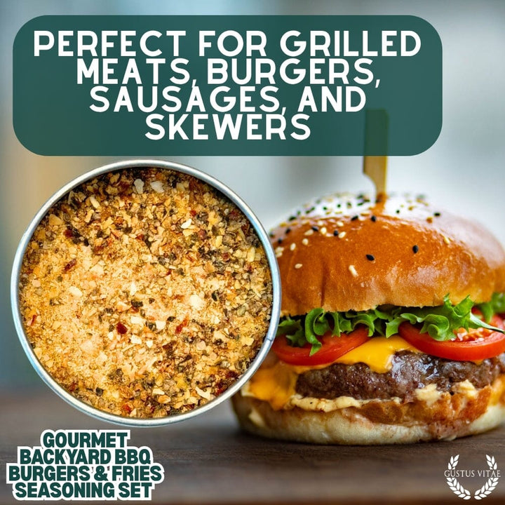 Gourmet Backyard BBQ Burgers & Fries Seasoning Set - Six Pack - BBQRubs.com