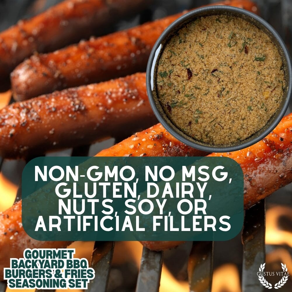 Gourmet Backyard BBQ Burgers & Fries Seasoning Set - Six Pack - BBQRubs.com