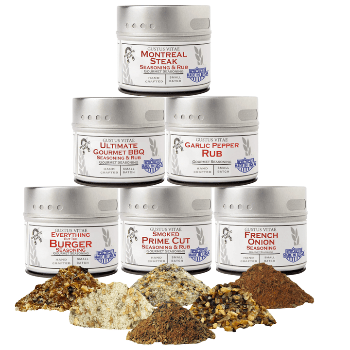 Gourmet BBQ Steak & Beef Seasoning Gift Set - Six Pack - BBQRubs.com