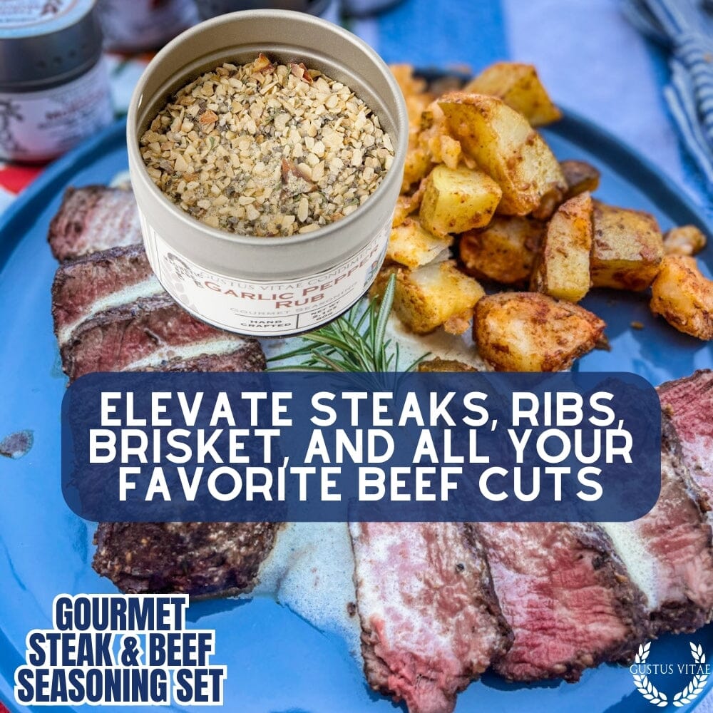 Gourmet BBQ Steak & Beef Seasoning Gift Set - Six Pack - BBQRubs.com