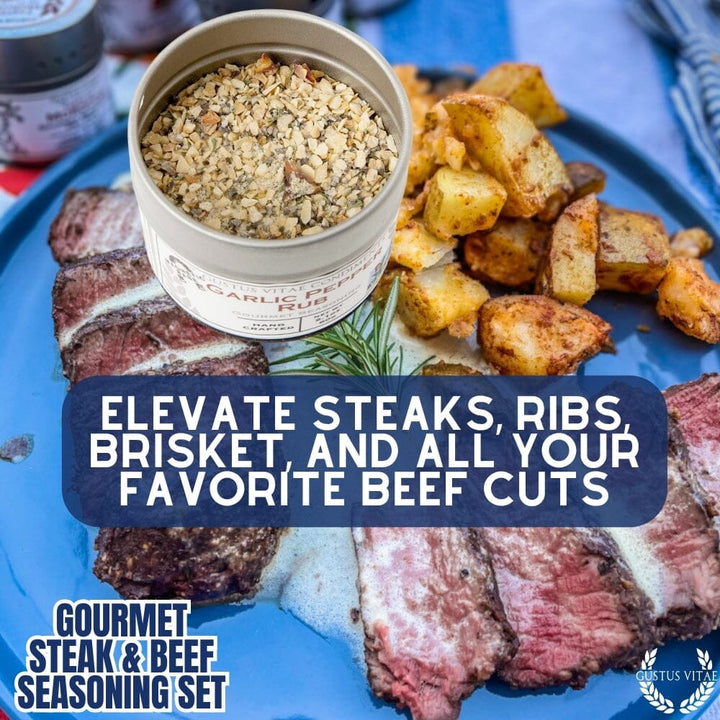 Gourmet BBQ Steak & Beef Seasoning Gift Set - Six Pack - BBQRubs.com