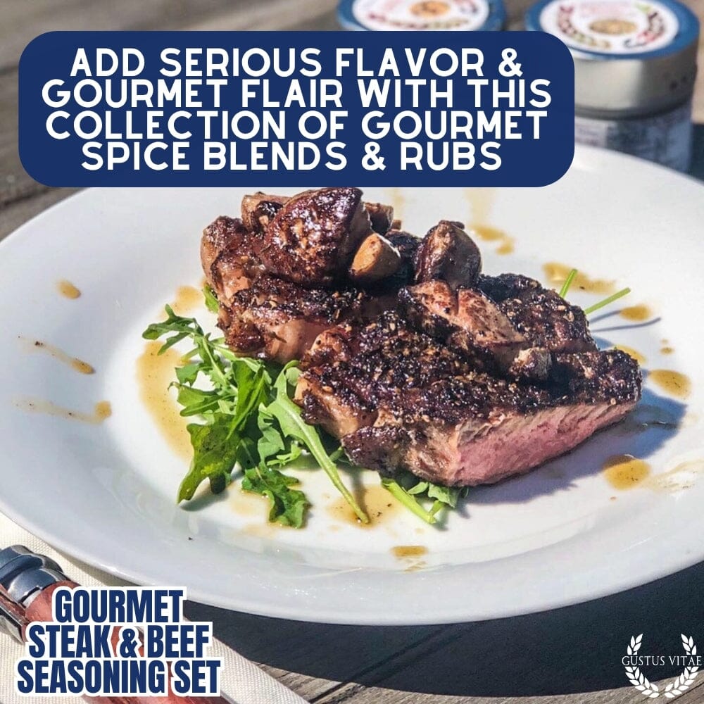 Gourmet BBQ Steak & Beef Seasoning Gift Set - Six Pack - BBQRubs.com