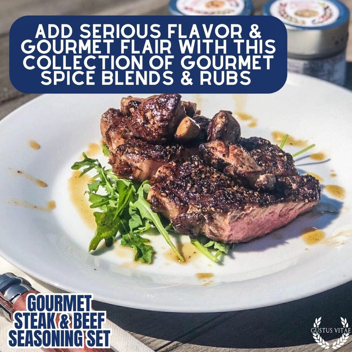 Gourmet BBQ Steak & Beef Seasoning Gift Set - Six Pack - BBQRubs.com