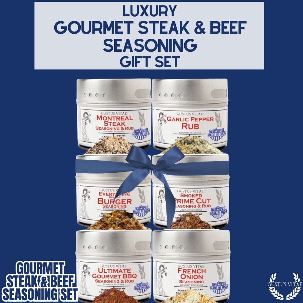 Gourmet BBQ Steak & Beef Seasoning Gift Set - Six Pack - BBQRubs.com