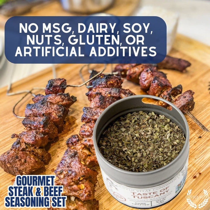 Gourmet BBQ Steak & Beef Seasoning Gift Set - Six Pack - BBQRubs.com