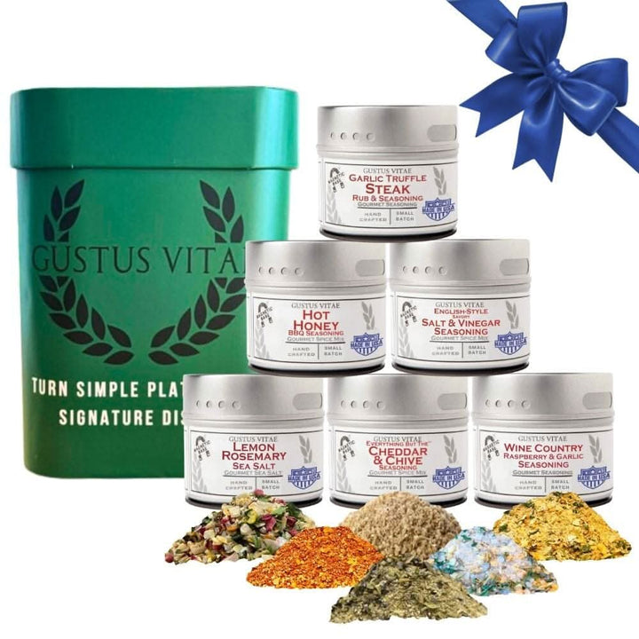 Gourmet Culinary Favorites | Gift Packaged Seasoning Collection | Set of 6 | Go To Gift For All Occasions - BBQRubs.com