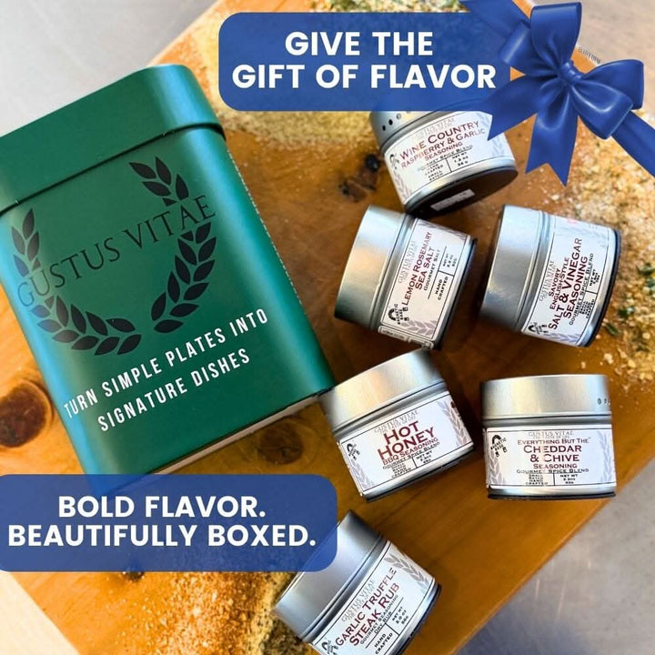 Gourmet Culinary Favorites  | Gift Packaged Seasoning Collection | Set of 6 | Go To Gift For All Occasions