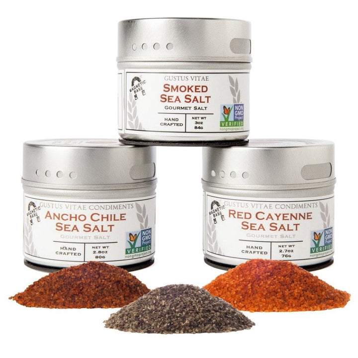 Gourmet Grilling Salts Collection - 3 Tins - BBQRubs.com