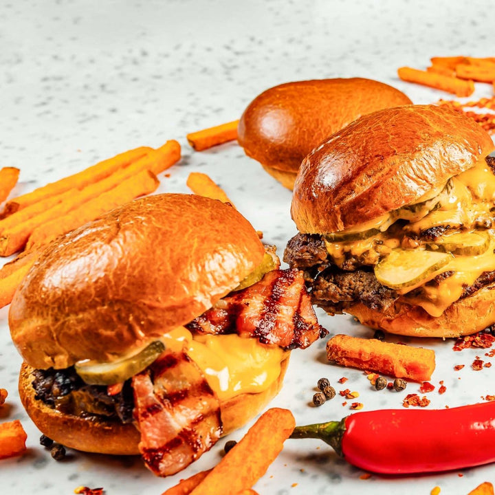 Grass-Fed Beef Brisket Blend Smash Burgers - BBQRubs.com