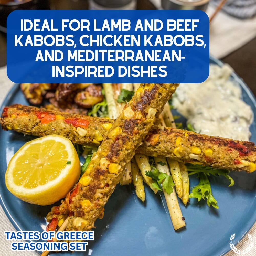Greek Seasoning Gift Set - Tastes of Greece - Artisanal Spice Blends Six Pack - BBQRubs.com