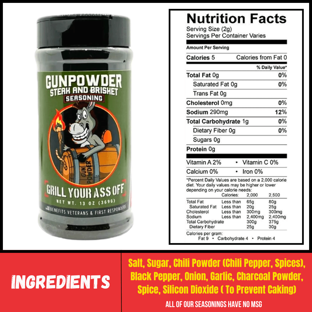 Gunpowder Steak & Brisket Seasoning - BBQRubs.com