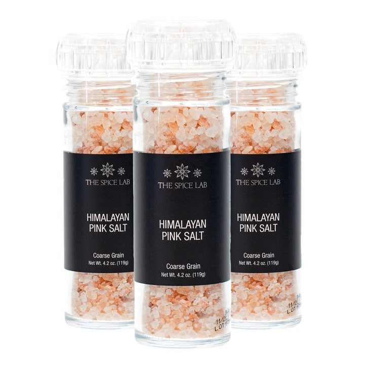 Himalayan Pink Salt (Coarse Grain) with Grinder 3Pack - BBQRubs.com