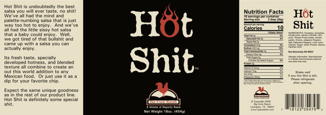Hot Shit Salsa 14 oz - BBQRubs