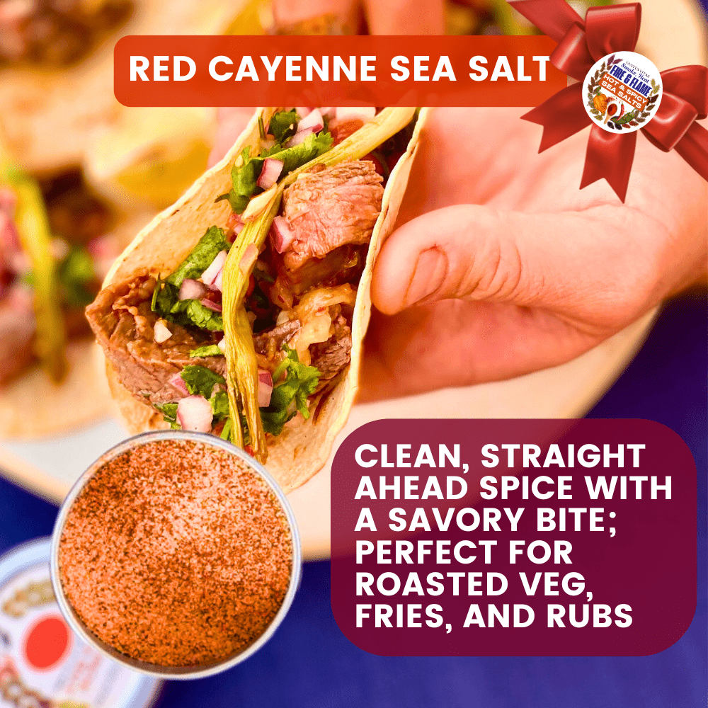 Hot & Spicy Sea Salts: Smoke, Heat, Fire & Flame | Gift Pack Set of 3