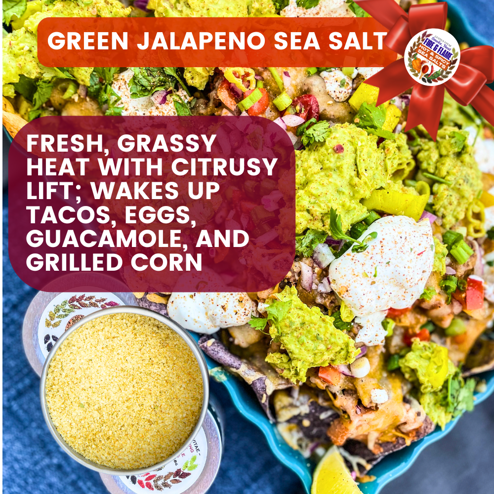 Hot & Spicy Sea Salts: Smoke, Heat, Fire & Flame | Gift Pack Set of 3